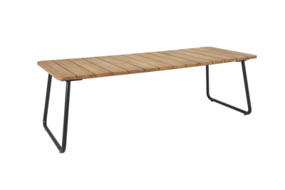Brafab Nolli Matbord 90x175 cm Svart/Teak