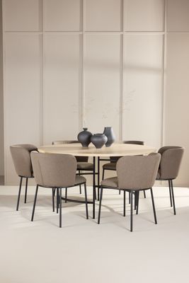 Venture Home Matbord Copenhagen med Edina Stol