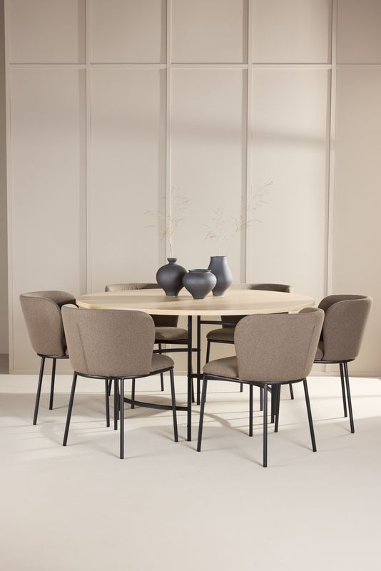 Venture Home Matbord Copenhagen med Edina Stol