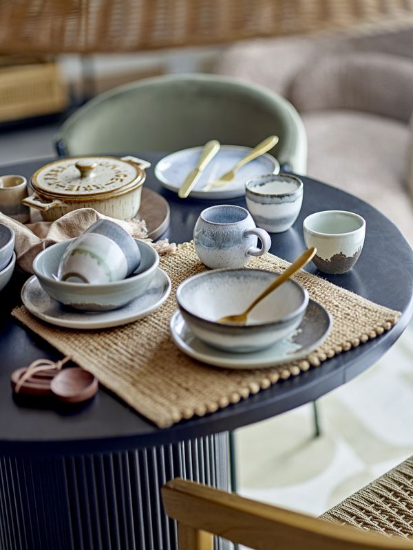Bloomingville Paula Breakfast Set, Brun, Stengods