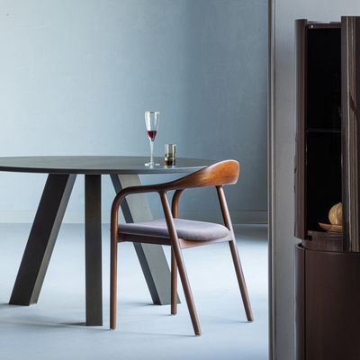 WOOOD Rhonda Rund Matbord Ø129 cm Ek Mellanbrun