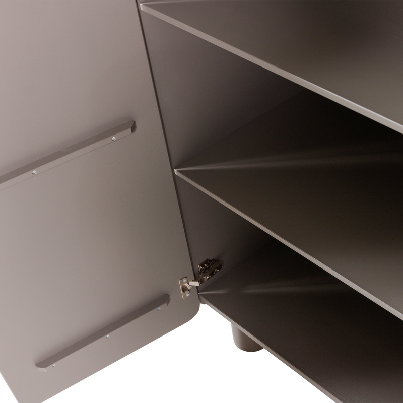 WOOOD ROOT 2-Dörrars Skåp i Trä Truffle Brun