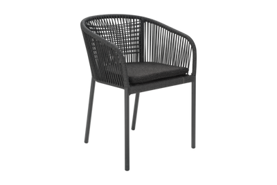 Brafab Delta Stol Antracit / Slate Rope / Teddy Black