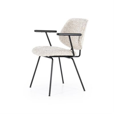 Eleonora Stol Jon med armstöd - Beige Maywood