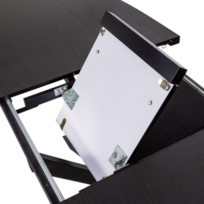 WOOOD Arros Utdragbart Matbord 180-220x90 cm i Svart MDF