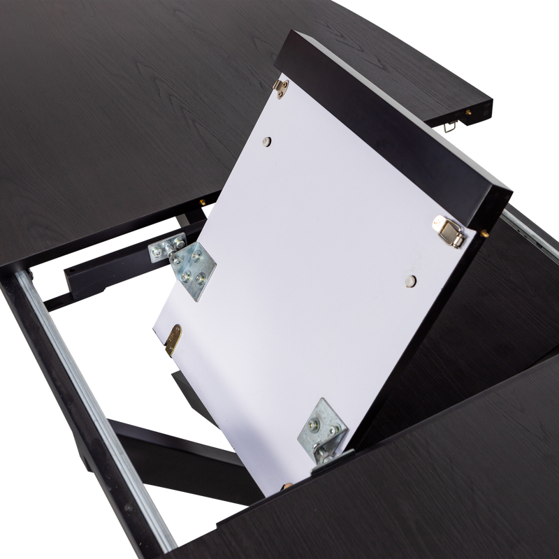 WOOOD Arros Utdragbart Matbord 180-220x90 cm i Svart MDF