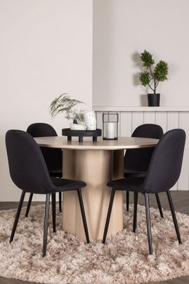 Venture Home Matgrupp Olivia med 4st matstolar Polar