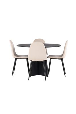 Venture Home Matgrupp Bootcut med 4 Matstolar Polar