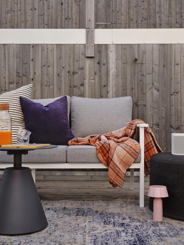 Brafab Amarante Utomhusmatta 160x230 cm Ljusblå/Grå