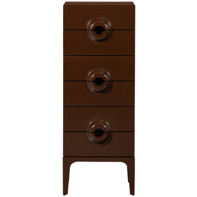 WOOOD Merge Skåp med 6 Lådor i Eukalyptusträ Brun