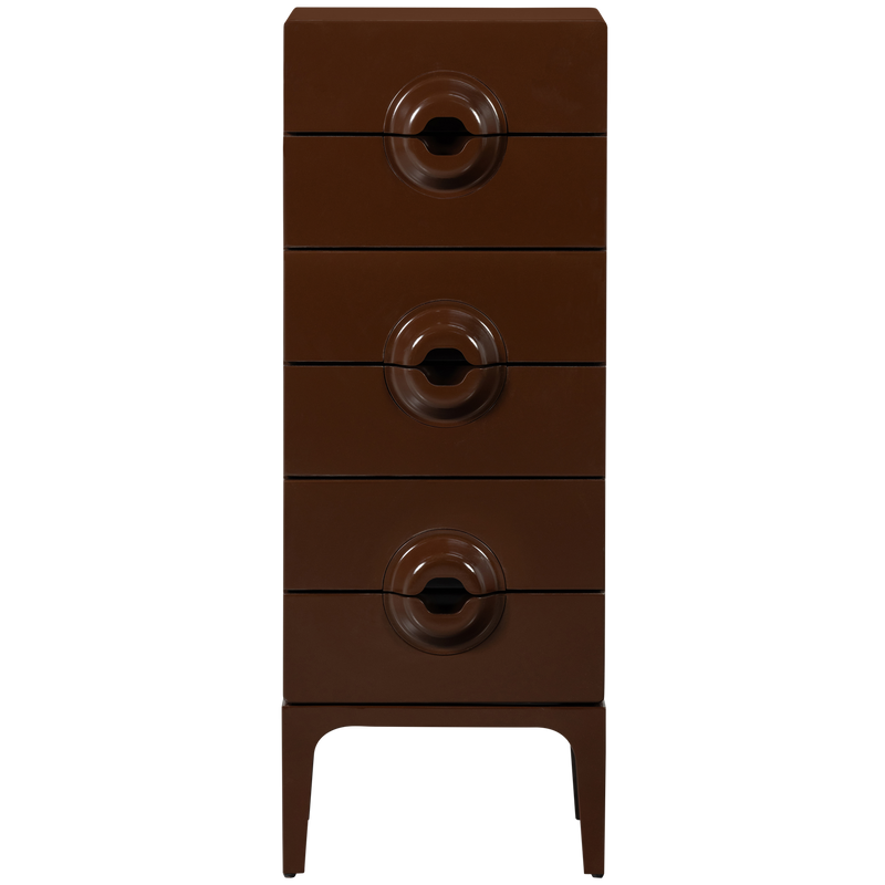 WOOOD Merge Skåp med 6 Lådor i Eukalyptusträ Brun