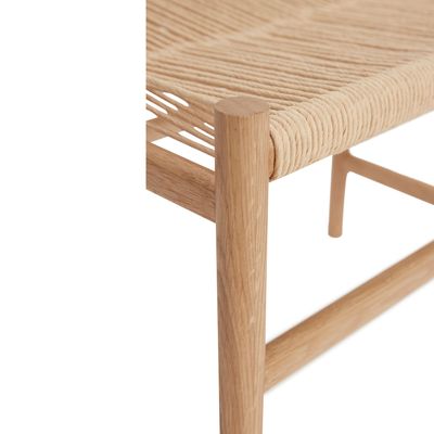 Hübsch Heritage Bänk Liten Natur 60x40xh55cm