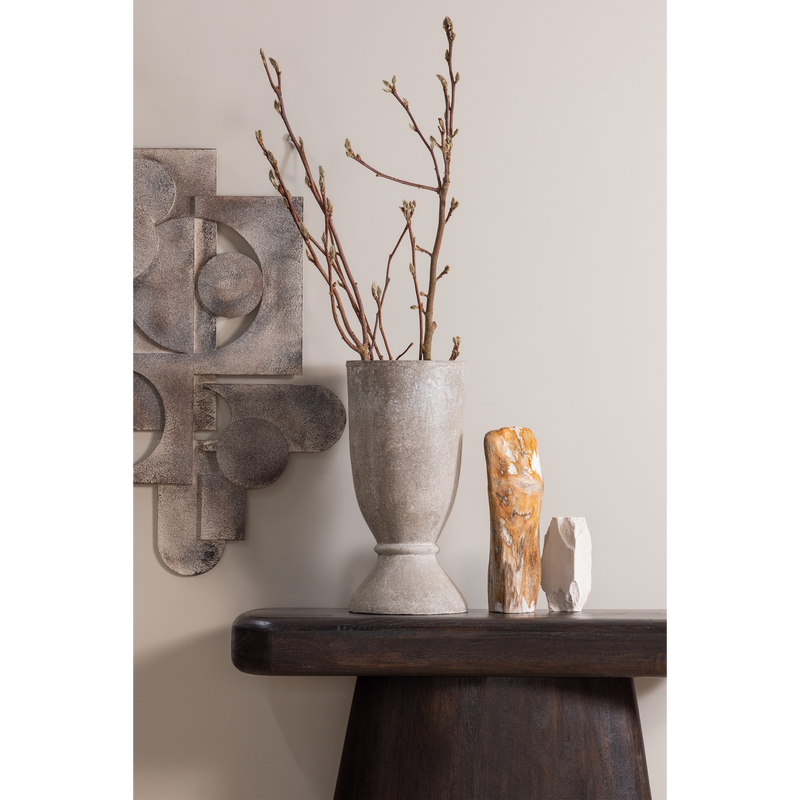 WOOOD AMCO Sidobord i Mangoträ Mörkbrun och Svart