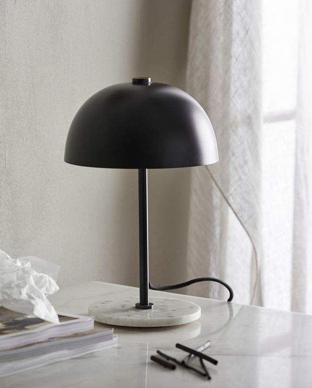 Nordal KITA Bordslampa - Svart med Marmorstativ
