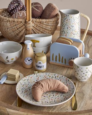 Bloomingville Mini Harvest Skål, Natur, Stengods - 6-pack