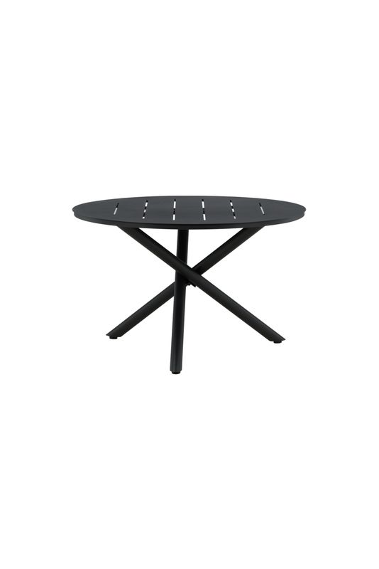 Venture Home Alma Runt Matbord i Svart Aluminium