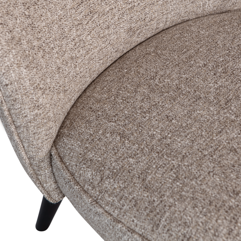 WOOOD Sara Fåtölj i Vävd Naturlig Melangetextil