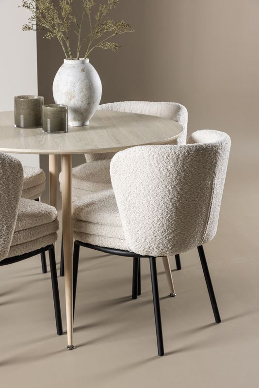 Venture Home Plaza Matbord med Agnes Matstolar