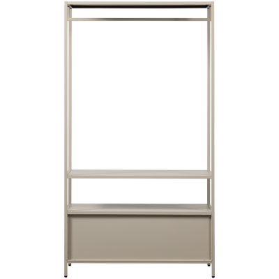 WOOOD Ferris Öppen Klädskåp 100 cm Metall Sand