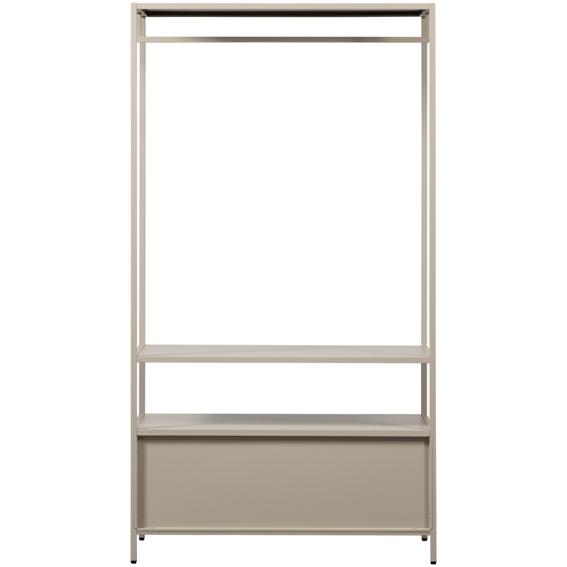 WOOOD Ferris Öppen Klädskåp 100 cm Metall Sand