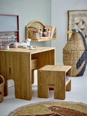 Bloomingville Tazia korg med lock, svart, bankuangräs