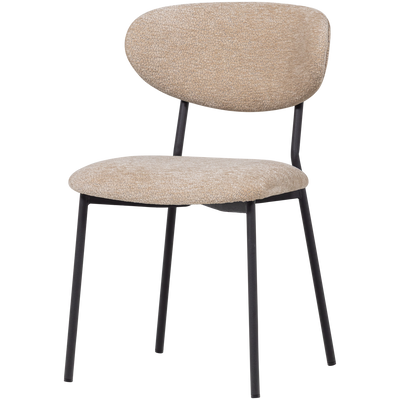 WOOOD Kjeld Matstol i Chenilletyg Natur 2 st