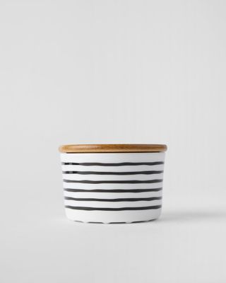 Gustavsberg SIXTEN SVART, Burk 10 cm, rak m lock