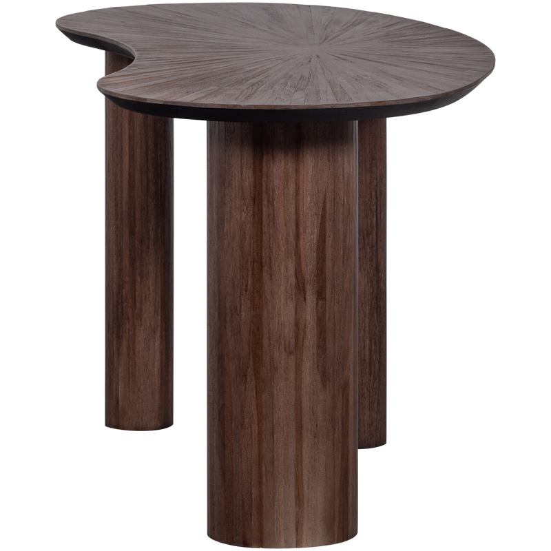 WOOOD Sun Organiskt Sidobord/Skrivbord i Återvunnet Teak - Brun