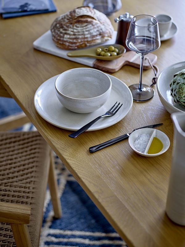 Bloomingville Taupe Dinnerware Set, Grå, Stengods