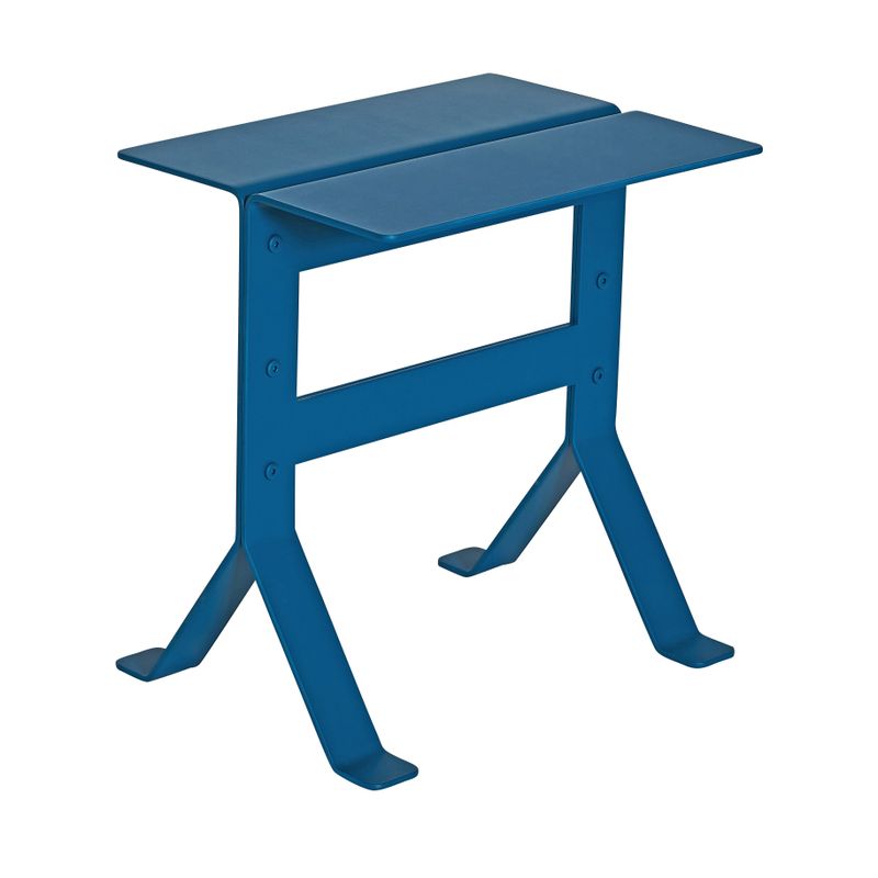 Hübsch Fold sidobord petrol 40x30xh42 cm