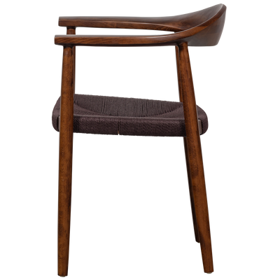 vtwonen Embrace matstol med flätad sits i bokträ mörkbrun 2 st