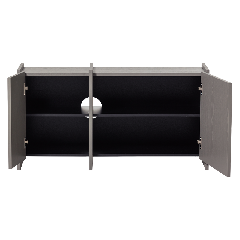 WOOOD BROCK TV-bänk 102 cm Askfanér Varmgrå