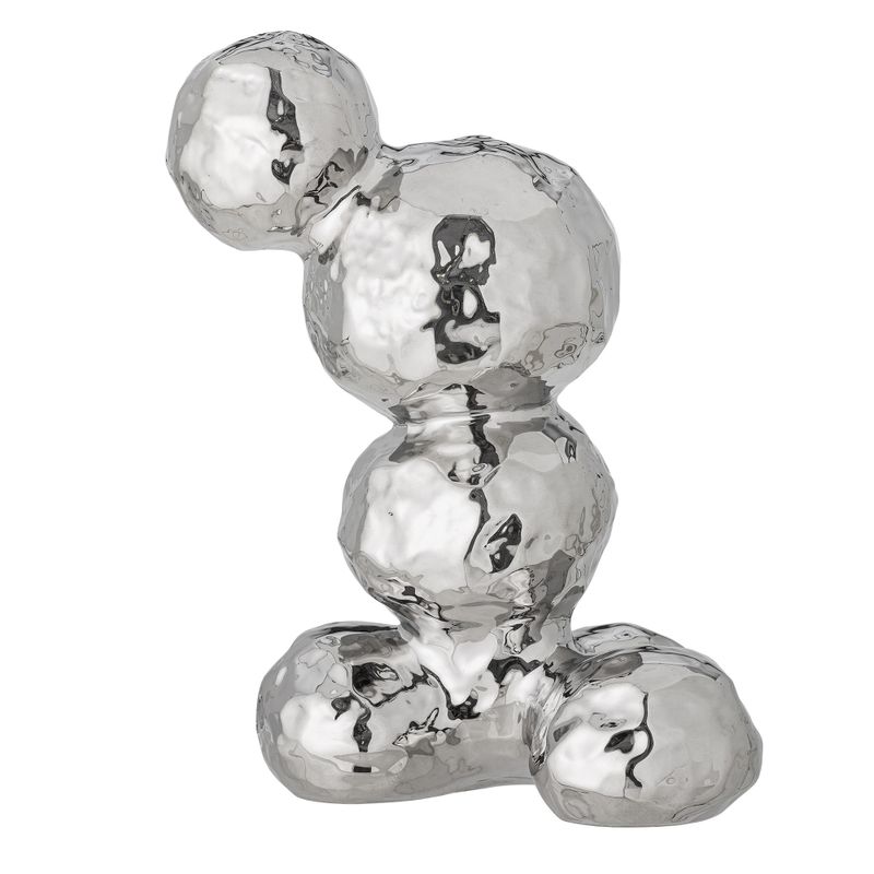 Bloomingville Bobby Dekoration, Silver, Stengods