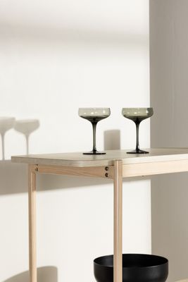 Vind Collection Heim Avlastningsbord i Vit-Putsat Trä