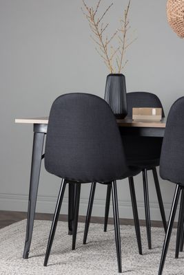 Venture Home Matgrupp Tempe med 4st matstolar Polar