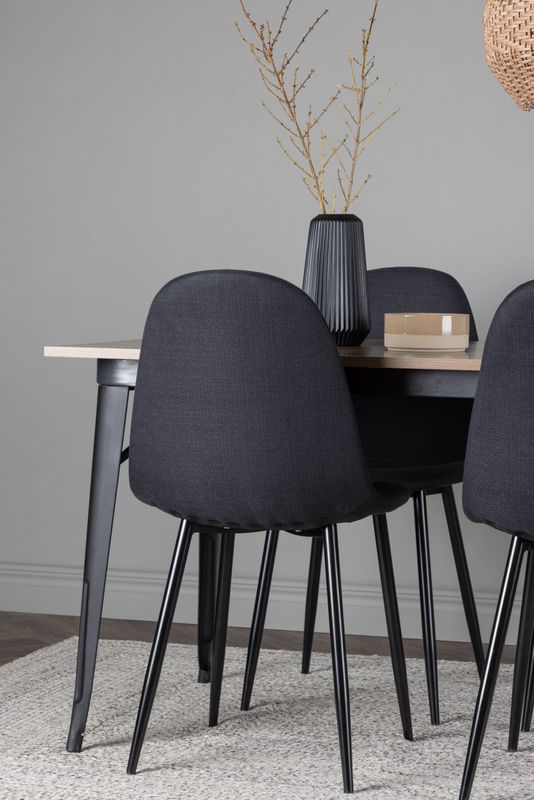 Venture Home Matgrupp Tempe med 4st matstolar Polar