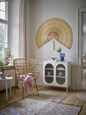 Bloomingville Vikka Matta, Blå, Jute