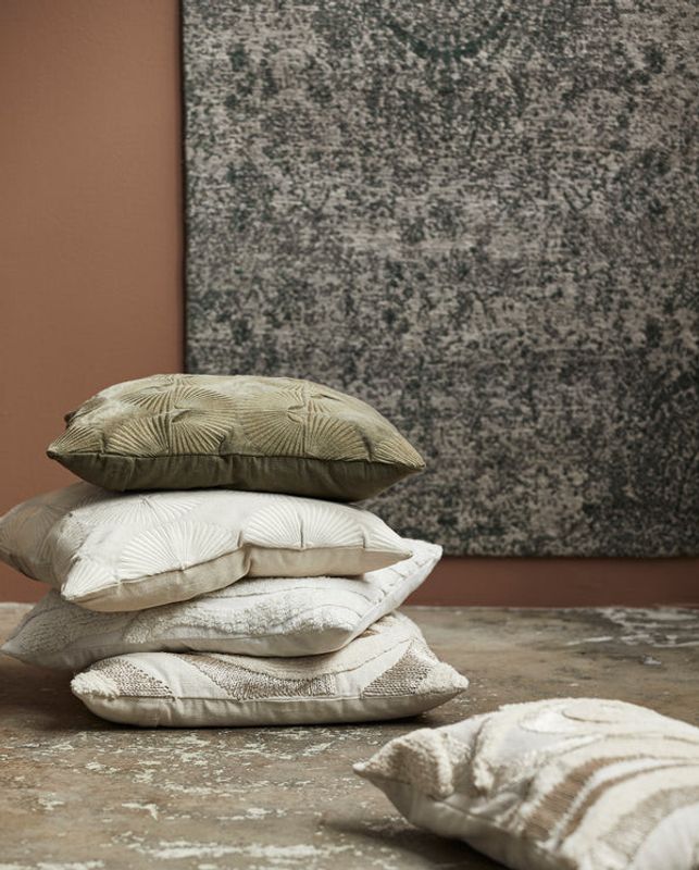 Nordal ALBALI Kuddfodral Rectangel, Creme