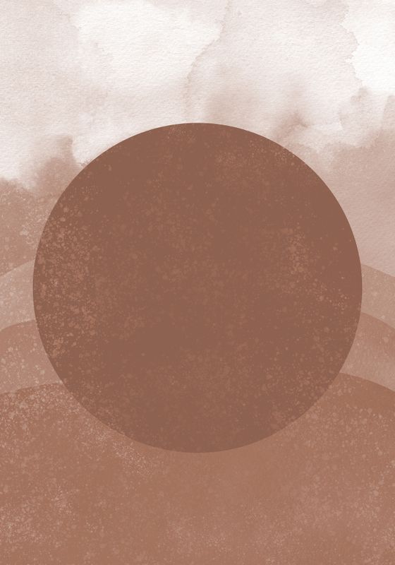 Venture Home Soft shades Poster Brun