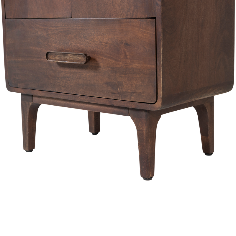 WOOOD LIYA Högskåp i Mörkbrun Mangoträ