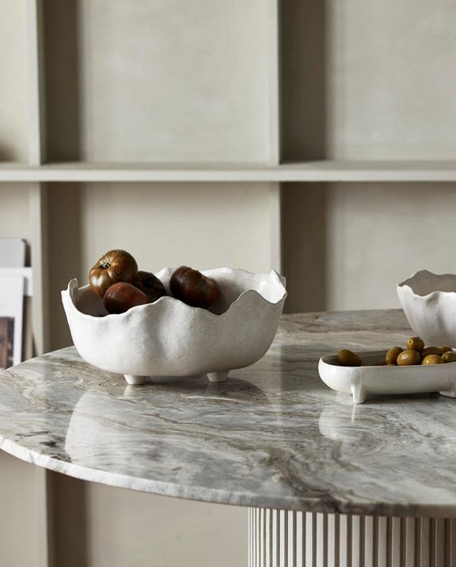 Nordal KAUAI Skål, L, Offwhite