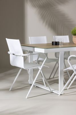 Venture Home Merlo Rektangulär Matgrupp med Alina Stolar