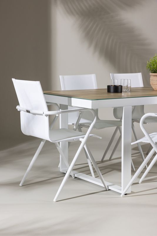 Venture Home Merlo Rektangulär Matgrupp med Alina Stolar