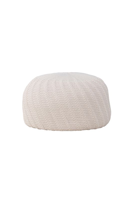 Venture Home Ted Puff - Elegant Offwhite