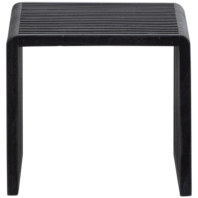 WOOOD Willa Sidobord Set av 2 - Återvunnet Teak Svart