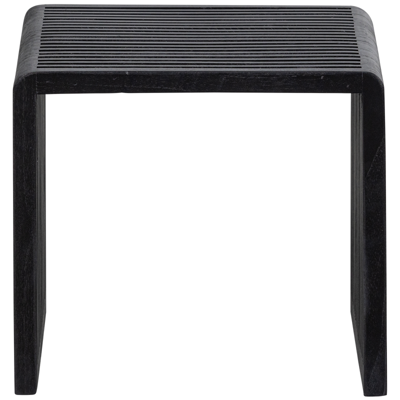 WOOOD Willa Sidobord Set av 2 - Återvunnet Teak Svart