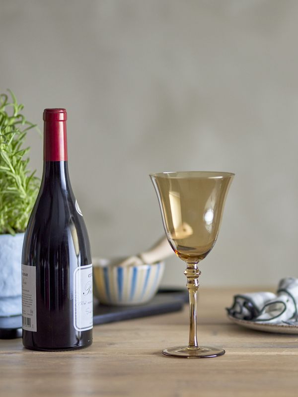 Bloomingville Viaja Wine Glas, Brun, Glas - 6-pack