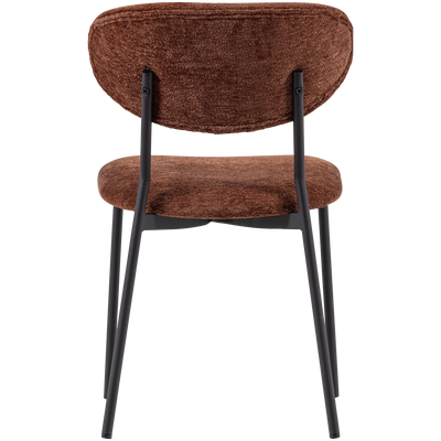 WOOOD Kjeld Matstol i Brun Chenille 2 st