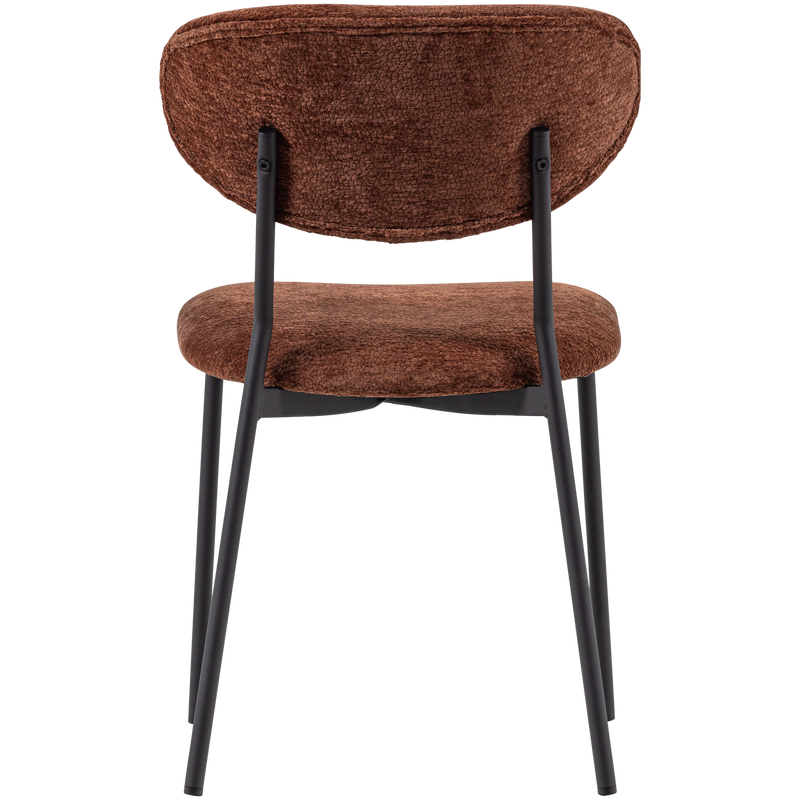 WOOOD Kjeld Matstol i Brun Chenille 2 st