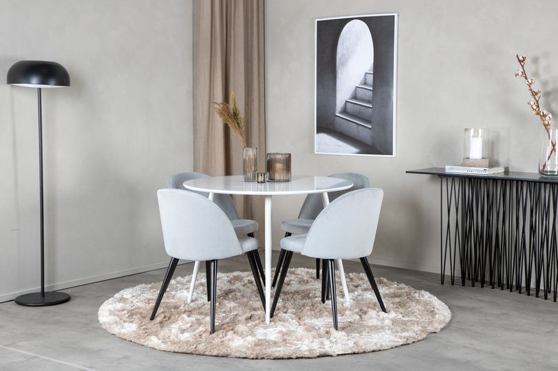 Venture Home Matgrupp Plaza med stolarna Velvet